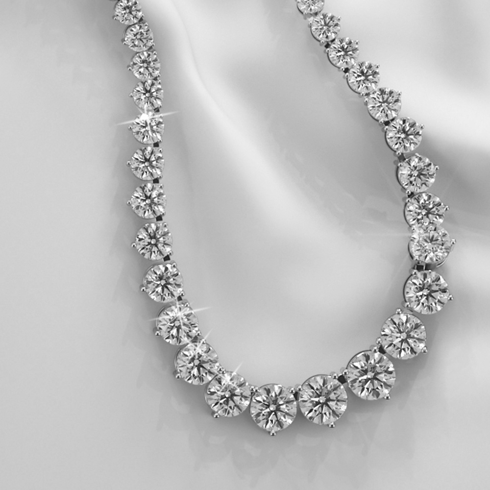 Degrade Tennis Necklaces