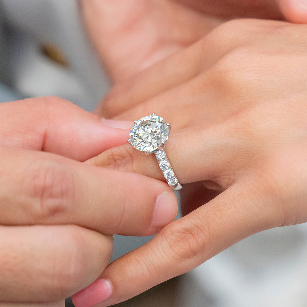 Sidestone Engagement Rings
