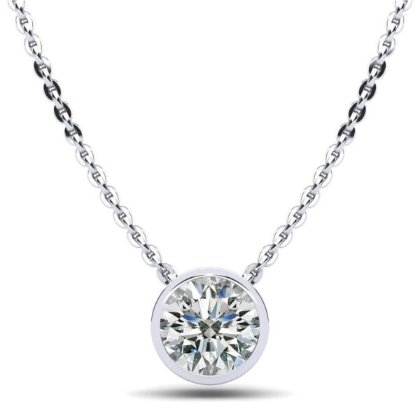 Solitaire Bezel Pendant