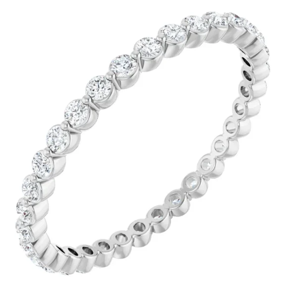 Round Floating Eternity Ring